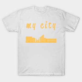 yellow My city t shirt T-Shirt